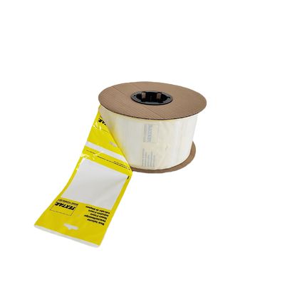 Custom Printed LDPE Plastic Pre Opened Poly Bags On A Roll Fan Folded Perforated Auto Bag