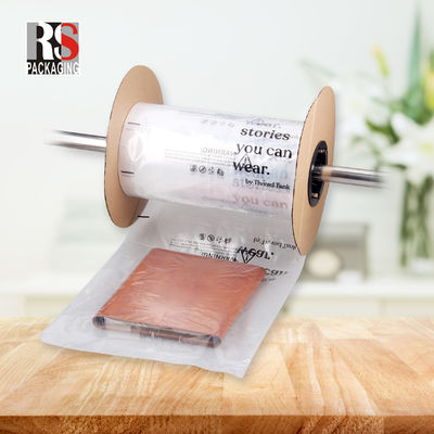 LDPE Plastic Pre Opened Auto Poly Bag Sealing Handle Heat Seal For Automatic Packaging