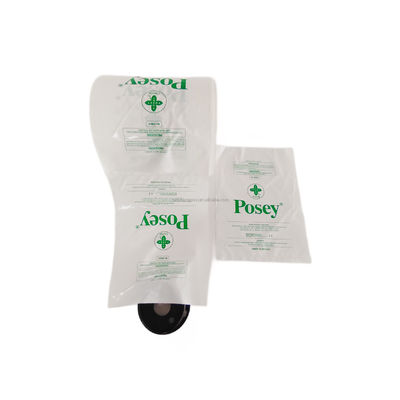 8X10" 2 Mil White Back Pre Opened Poly Bags On A Roll Perforated For Easy Dispensing