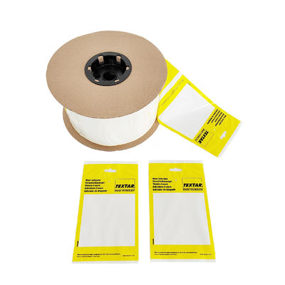 8X10" 2 Mil White Back Pre Opened Poly Bags On A Roll Perforated For Easy Dispensing