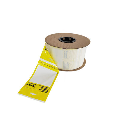 8X10" 2 Mil White Back Pre Opened Poly Bags On A Roll Perforated For Easy Dispensing