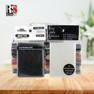 Waterproof PP Card Protector Sleeves Customized For Memory Game Cards Protection
