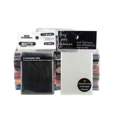 Waterproof PP Yugioh MTG Card Sleeves Standard Size For Trading Card Games