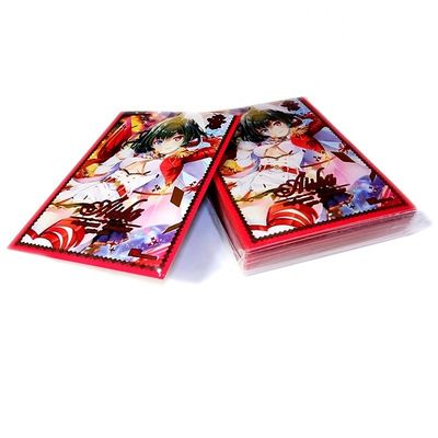 National Style Trading Cards Sleeves Protector Waterproof Clear Or Customized Color