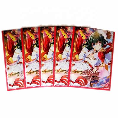 National Style Trading Cards Sleeves Protector Waterproof Clear Or Customized Color