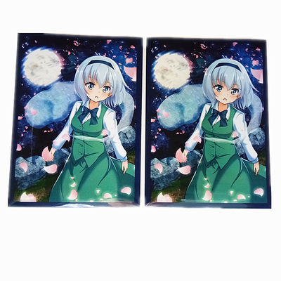 Transparent PP Clear Plastic Card Sleeve For Hologram Game Protector Card