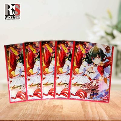 66x91 Trading Key Card Sleeves PP Sport Business Card Holder Sleeves Customized