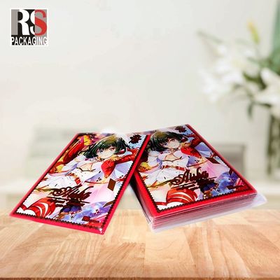 66x91 Trading Key Card Sleeves PP Sport Business Card Holder Sleeves Customized