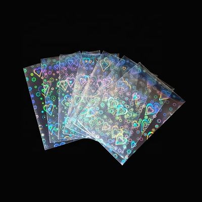 Top Open PP Trading Game Card Sleeves Holographic Toploader Sleeves Custom Art Printed