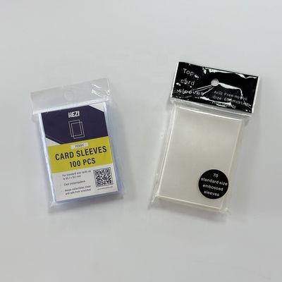 Antistatic Clear Soft Plastic Card Holder Sleeves For Game Trading Cards Protection