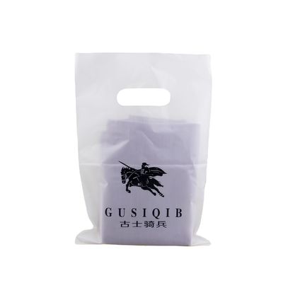 Custom Mylar Die Cut Handle Poly Bags Recyclable Plastic Gift Bag Shopping Bag