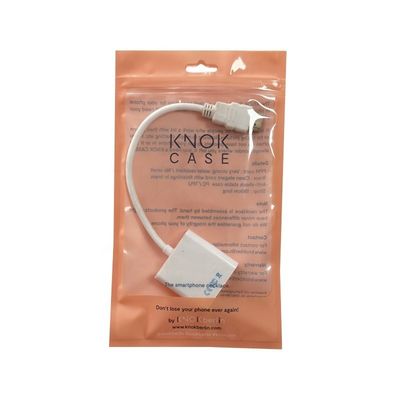Customized Thickness OEM Plastic Ziplock Hanging Bag For Waterproof Mobile Phone Case