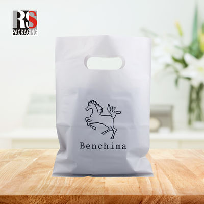 Custom Mylar Die Cut Handle Poly Bags Recyclable Plastic Gift Bag Shopping Bag