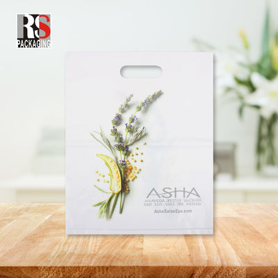 Custom Mylar Die Cut Handle Poly Bags Recyclable Plastic Gift Bag Shopping Bag
