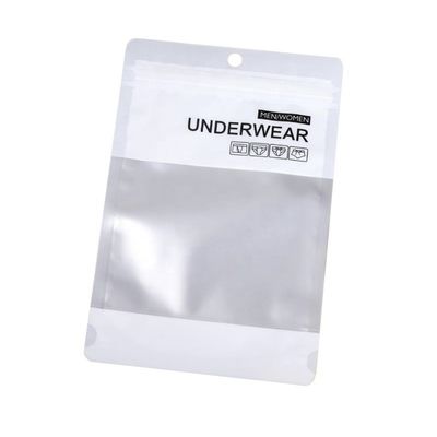 Zipper Seal Printed Poly Bag Stand Up Pouch Plastic Socks Packaging Bag Moisture Proof