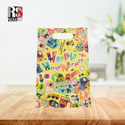 Plastic Handle Shopping Bag Recyclable Gravure Printing For Boutique Customized