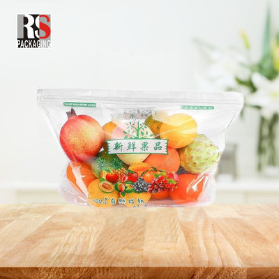 CPP OPP Polyethylene Micro Perforated Zip Lock Plastic Bag For Fresh Vegetables