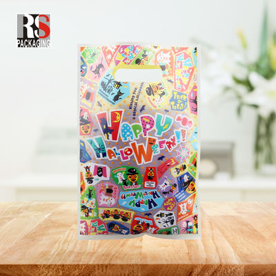 Plastic Handle Shopping Bag Recyclable Gravure Printing For Boutique Customized
