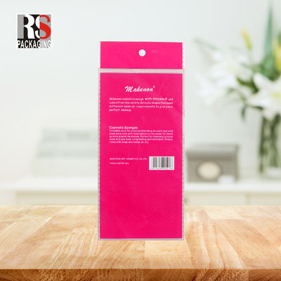 Food Snacks Packaging Stand Up Pouch Disposable OPP Poly Plastic Header Bags