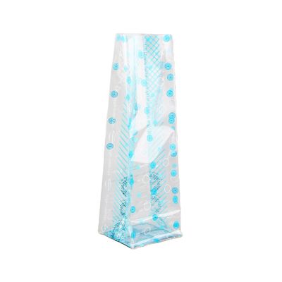 Clear Packing Plastic BOPP Block Bottom Bags For Food Customized Logo