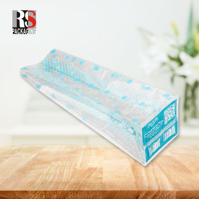 Clear Packing Plastic BOPP Block Bottom Bags For Food Customized Logo
