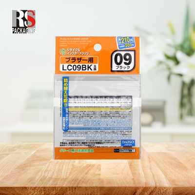 Food Snacks Packaging Stand Up Pouch Disposable OPP Poly Plastic Header Bags