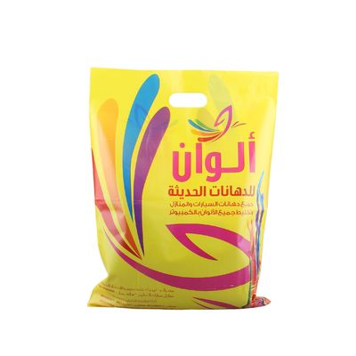 PE Handle Shopping Bag Die Cut Thank You Shopping Bag For Book Store Packaging