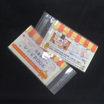 Gift Craft Transparent Stand Up Pouch Self Adhesive Opp Bag With Header For Stationery