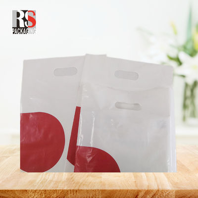 Durable Eco Friendly Recyclable Plastic T Shirt Bags With Flat Perforated Handles