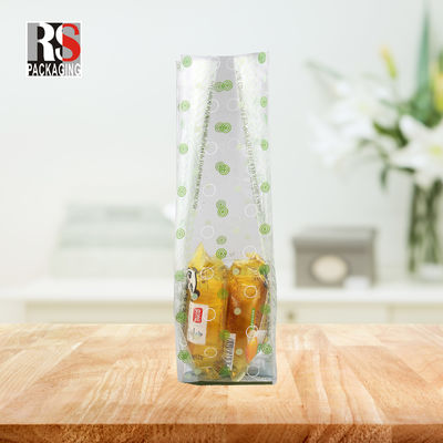 Clear Colors Bopp Opp Flat Bottom Bag Plastic Square Bottom Bag For Sealing Candy