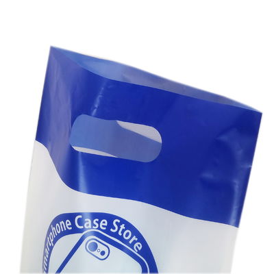 Customized Color Small Plastic Handle Shopping Bag For Strong Poly Plastic Packaging