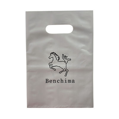 Opaque LDPE Die Cut Handle Shopping Bag Plastic Retail Shopping Bag Customized Logo
