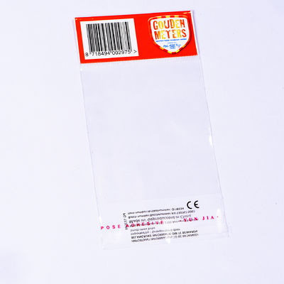 Resealable Opp Header Bag Self Adhesive Opp Bag Packing For Disposable Package