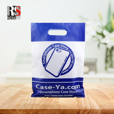 Opaque LDPE Die Cut Handle Shopping Bag Plastic Retail Shopping Bag Customized Logo