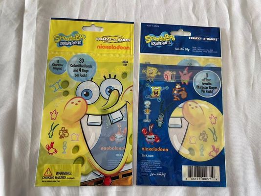 Resealable Custom Printed Packing Bags Stationery Small Gift Packing Bags With Header
