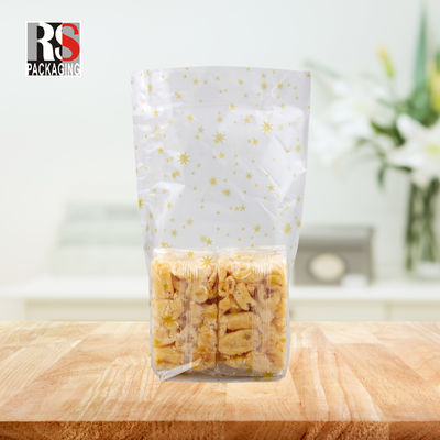 Food Industrial Cellophane Flat Bottom Bag With Flat Opened Sealing Handle 4x8x20cm