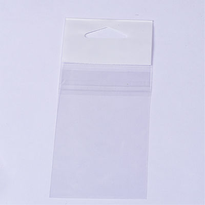 Gift Craft Industrial Opp Header Bag Self Adhesive Reusable Clear Opp Packaging Bag