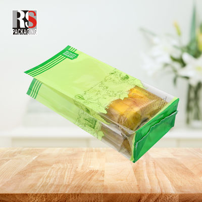 Micro Perforated Wicket Bread Bag Custom Logo Printed Square Bottom Bag For Bakery Packaging