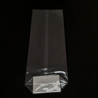 Poly Opp Cross Block Square Bottom Plastic Bags Resealable Food Packaging Bags