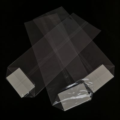 Poly Opp Cross Block Square Bottom Plastic Bags Resealable Food Packaging Bags