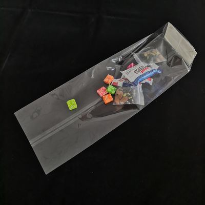 Poly Opp Cross Block Square Bottom Plastic Bags Resealable Food Packaging Bags