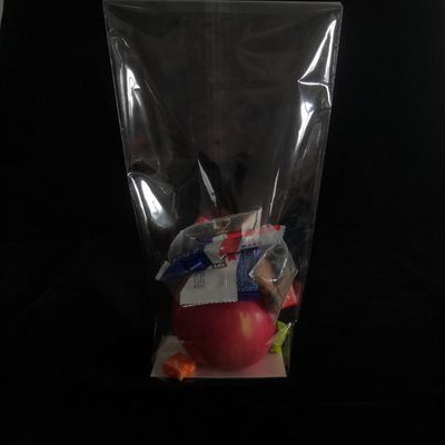 Poly Opp Cross Block Square Bottom Plastic Bags Resealable Food Packaging Bags