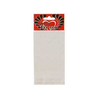 Custom Printed Opp Header Bag Self Adhesive Seal With Display Hang Hole