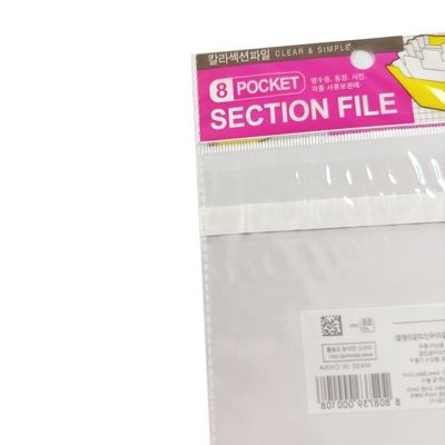 Sealing Handle Bopp Poly Bag Self Adhesive Seal Header Bag With Euro Slot And Tape