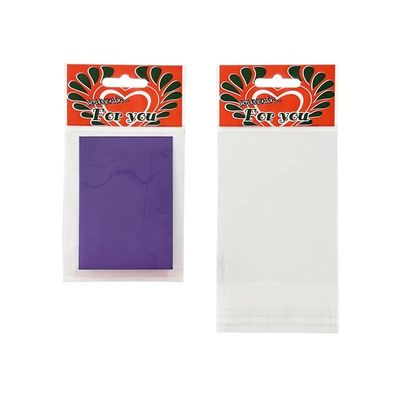 Sealing Handle Bopp Poly Bag Self Adhesive Seal Header Bag With Euro Slot And Tape