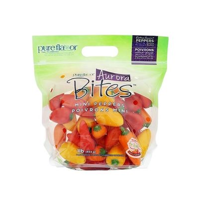 Customized Transparent Vegetable Packaging Bags For Hydroponic Live Basil And Lettuce