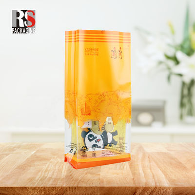 Clear Or Customized Colors Square Bottom Bag With Customized Printed LOGO Twise Handle