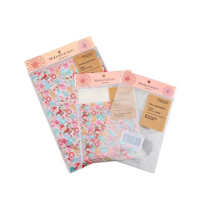 Hang Top Clear Resealable Cello Opp Header Bag For Gift Jewelry Customized Size