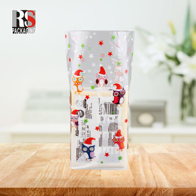 Square Bottom OPP Bag Custom Design For Packing Snacks In Clear Or Customized Colors