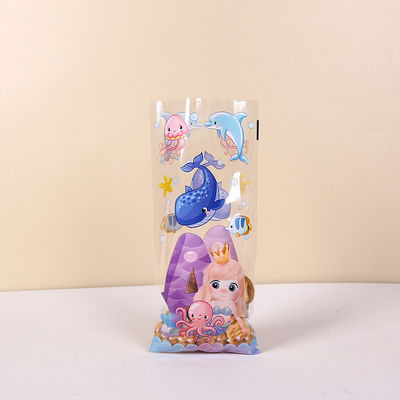 Recyclable Custom Printed Cellophane Gift Wrap Bags For Party Treats Package Of 100
